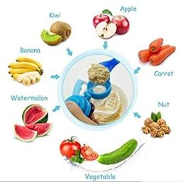stakipo Food/Fruit Nibbler with Extra Mesh, Soft Pacifier/Feeder, Teether For Baby Feeder image 5