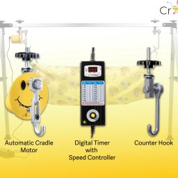 cradleking SS Folding Automatic Cradle Kit Swing Motor Machine for Baby 0 to 3 Years image 3