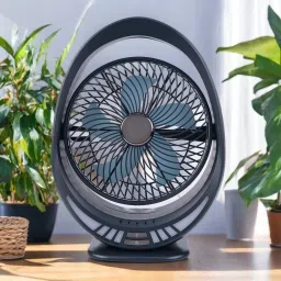 LACCO USB TableFansFolding Rechargeable Fan LED Light And MultifunctionUSB 2025 MODEAL Oscillating Small Desk With 4000 Mah Battery Operated USB Fan-2