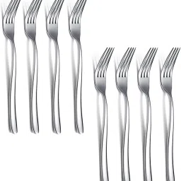 Stainless Steel Heavy Weight Dinner Fork Set,(Silver,Set of 8) Stainless Steel Dinner Fork Set-55