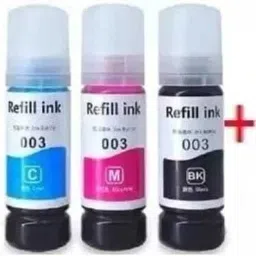 GHT 001/003/008 Black + Tri Color Combo Pack Ink Bottle-0