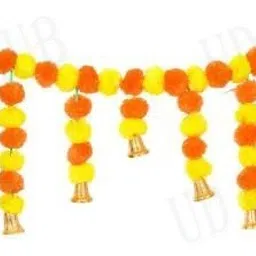 shyam sarkar Toran, Marigold Flowers Toran, Rajasthani Toran, Diwali Decoration items Toran image 3