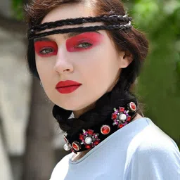 ODETTE Embellished Stone Detail Hairband-7