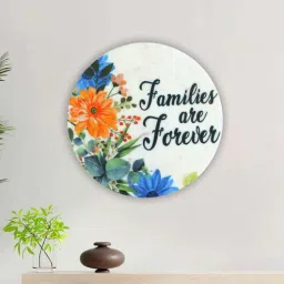 posh n plush Families Are Forever White Marble Wall Art-picture-3
