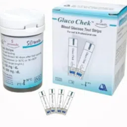 Cityhealth Gluco Chek No Coding 5 Seconds Test Strips 50's Pack/Long Expiry 50 Glucometer Strips-26