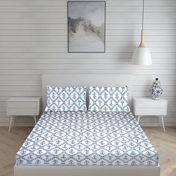 sj designer 180 TC Cotton King Printed Flat Bedsheet-picture-41