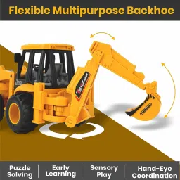 titirangi 2 in 1 Construction Trucks 180 Degree Rotating Toys Unbreakable Loader and image 3