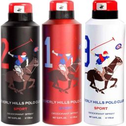 Polo Club Sport Deo no. 1, 8, 9 Deodorant Spray - For Men (525 ml, Pack of 3) Deodorant Spray - For Men-picture-23