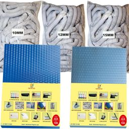 Momad Combo Pack for A/4 Spiral Binding Sheet (2 packet)& Ring 3 Packet(10,12,15) Manual Ring Binder-36