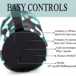 Loyal Edge TG113 Portable Bluetooth Speaker with Built-in Mic and High-Fidelity Sound Speaker Mod image 3