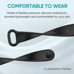 TECHWIND Soft Silicon Band Strap Adjustable Bracelet For ONEPLUS SMART BAND (NOT COMPATIBLE WITH MI BANDS, SMART BAND STRAP, BREATHABLE MATERIAL) ONEPLUS Smart Replacement Band Strap, Smart Band Strap (WATCH NOT INCLUDED) Smart Band Strap image 4