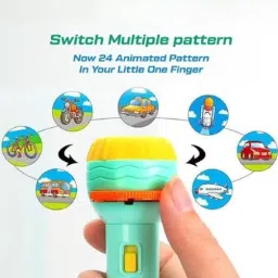 goshoppe enterprises Slide Patterns Mini Projector Torch Toy,Flashlight Projector for Kids image 2