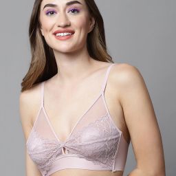 Women Bralette Lightly Padded Bra-image-3