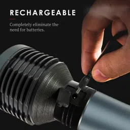 crentila Rechargeable Brightest Powerful Handheld Flashlight, Super Light with 5 Modes Torch image 2