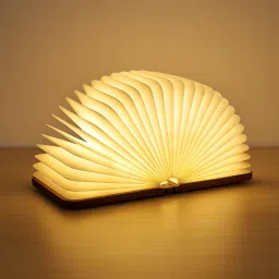 Arion Foldable Wooden Book Lamp | USB Rechargeable LED Table Lamp Table Lamp-picture-0
