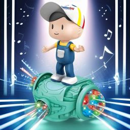 360 Degree Rotating Musical Dancing Fashion Boy Toy with Multi Color Lights-image-11