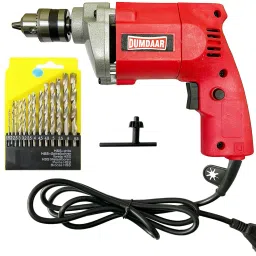TR Red 10mm Electric Drill Machine with 13pcs HSS, 1pc masonry Drill Bits 100% Copper Winding Pistol Grip Drill-22