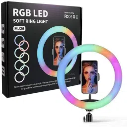 IMMUTABLE 58 _ RT-APEL-HEAD_10inch RGB LED Ring Light with 16 Color Modes Lighting Kit with Stand, Camera Photo Studio LED Lighting Portrait YouTube Video Shooting Ring Flash-image-13