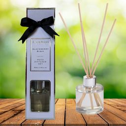 Sim & Ross | BlackBerry & Bay Reed Diffuser Set | Includes 5 Wooden Reed Sticks | 50Ml | Toxin Free & Calming Effect, Room Freshener for Home, Bedroom, Bathroom Diffuser-30