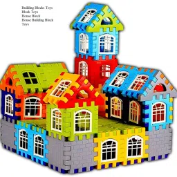 prosper Building Blocks for Kids, (50 Pieces Blocks) House Building Blocks with Windows image 4