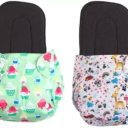 Baby Reusable Cloth diapers + Insert Pad, Adjustable-image-26