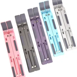 MZ S252 (LAPTOP STAND) Multi Size Adjustable Folding Stand Anti-Skid Silicon Design Laptop Stand image 2