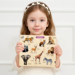 Learning & Educational wooden Animal with best puzzle for kids-13