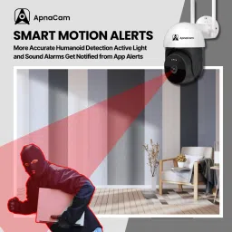 ApnaCam 4G 5MP PTZ Sim Camera with Live View Two Way Intercomm IP 66 Support SD/SIM Card Security Camera image 4