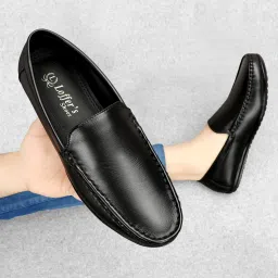 Genuine pure leather black loafers for mens casual shoes for all occassions Loafers For Men-image-54