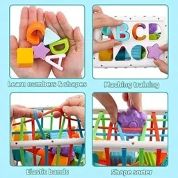 countrylink Baby First's Block Shape Sorter Colors ABCD Shape Activity Learning Toy image 4