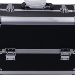 Professional Hard Sided Aluminum Metal Beauty Vanity Makeup, Cosmetics Trolley Artisan Vanity Box-27