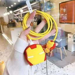 leegon iPhone 12 13 14 15 16 Pro Max 18W & 20W, iron man Adaptor Cover & Cable Protector-image-34