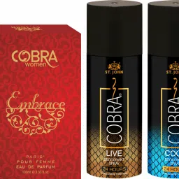 Cobra Deodorant Cool and Cobra Live & Cobra Embrace 100ML-20