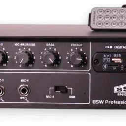 PA Amplifier / 3055 Transistor | 4 Mic Inputs | AC/DC Support 002 85 W AV Control Amplifier-23