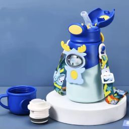 Insulated Stainless Steel Hot and Cold Sipper Water Bottle For Kids(500ml)-image-21