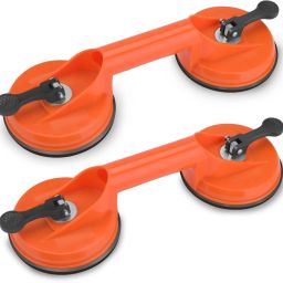 Heavy Duty Glass Suction Cups - 2 Pack Plastic Vacuum Plate 2pcs Lever Tool-image-66