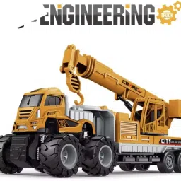 Die-cast 1:43 Scale Heavy Duty Crane Truck in Friction Version RP1342(55)-54