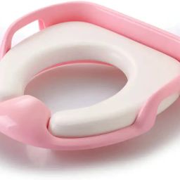 Potty Seat With Handle| Portable| Soft Cushion| Kids & Toddlers| (pink) Potty Seat-5