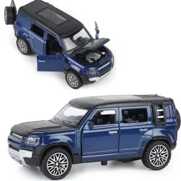 1:36 Scale Die-Cast Defender Model Car – Metal Toy SUV – Pull-Back Action-image-32