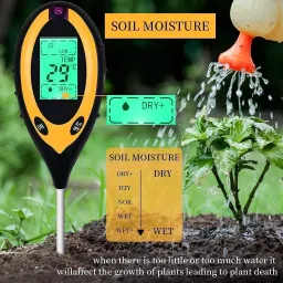 dhruv-pro 4 in 1 PH Meter for Soil Testing Digital Soil Tester Meter Digital pH Meter image 3
