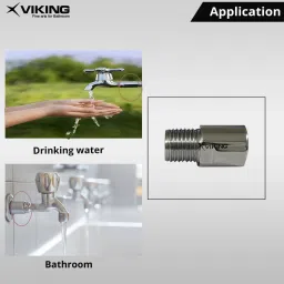 viking Extension Nipple-Flow Restrictor Thread (1) 15mm (1/2"), Inner Thread 5mm(2) Faucet Nozzle image 5