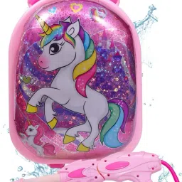 Holi Water Toy Gun with Pressure Holding Tank,3.2 L, Unicorn Pink Water Gun-image-16