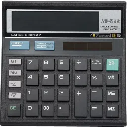 Calculator Model CT-512 Color Black with Solar Large Display BasicCalculator-11