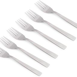 Stainless Steel Fork Set – 6 Piece Set 16.5cm Long Fork for Tableware & Cooking Disposable Stainless Steel Dessert Fork, Dinner Fork, Fruit Fork, Salad Fork Set-1