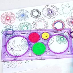 Ring Scale Spirograph Geometric Ruler Drafting Tools Stationery For Students Drawing Set Learning Art Sets Creative Gift For Children STENCIL Stencil-26