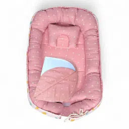Baby Nest Bed with Diaper Changing Mat for Babies&Infants 0-24Months 100% Muslin Sleeping Bag-image-78