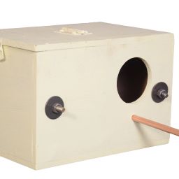 Breeding Box for Zava Zibra Budgies finch Love birds Size 9*6*6 Inches Bird House-image-77
