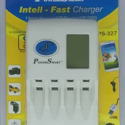 Power Smart PS 327 AA-AAA NiCd-NiMH 1 Hour LCD Fast Auto Cut Off Charger With Mobile Usb Charging Option Camera Battery charger. Camera Battery Charger-image-17