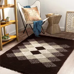 Brown, Beige Chenille Carpet-image-15