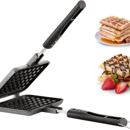 Waffle Maker Pancake Maker - Gas Compatible Non Stick Toaster Mould for Waffle Waffle Maker-11